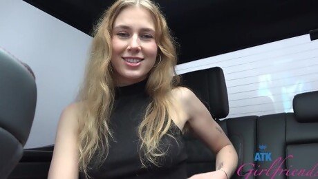 Dirty blonde slut Fiona Peaches will masturbate anytime she wants