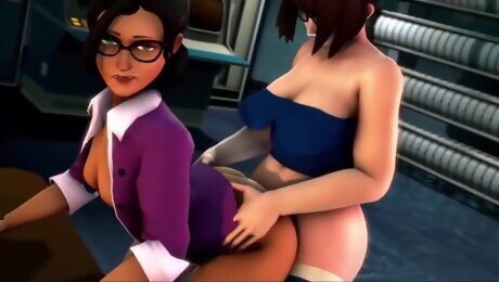 Mei Futa Futanari Anal Lesbian Huge Cumshot 3D Hentai